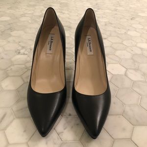 L.K. Bennett Black Leather Pumps